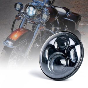 Morsun 5.75inch Far Rodó Per Harley Davidson 12v 24v H4 Headlamp