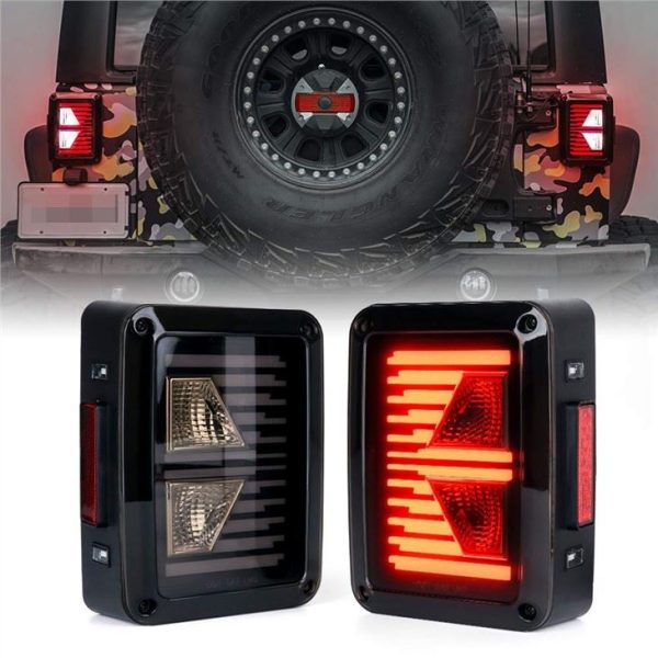 Morsun Accessoris de cotxes llum de llum de llum per 07-15 Jeep JK Wrangler
