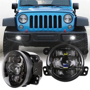 Llums de conducció Morsun Projector de para-xocs frontal LED Llum antiboira per a Jeep Wrangler JK 2007-2017