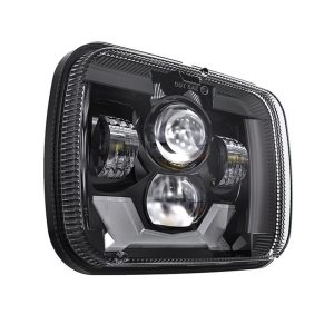 Nou estil 5x7 polzades de far led per Jeep Cherokee XJ far amb DRL espessista i intermitent